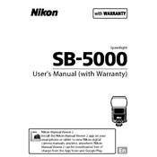 Nikon SB 5000 manual cover