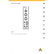 Behringer CM1A manual cover