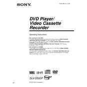 Sony SLV-D500P manual cover