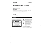 Sony CFS-E2 manual cover