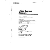 Sony CCD-TRV12 manual cover