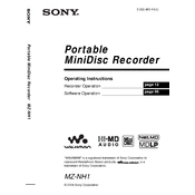 Sony MZ-NH1 manual cover