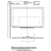 Sony KDL-46EX720 manual cover