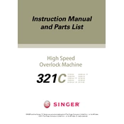 Singer 321C manual cover