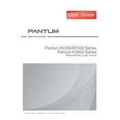 Global Pantum P2200, P2500, P2600 manual cover