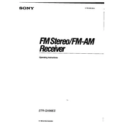 Sony STR-GX99ES manual cover