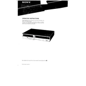 Sony SL-2500 manual cover