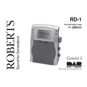 Roberts Gemini RD1 DAB 0 manual cover