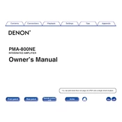 Denon PMA-800NE manual cover