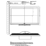 Sony KDL-46BX420 manual cover