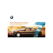 BMW 740i Sedan 7 Series 2000 manual cover