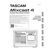 Tascam Mixcast 4 manual cover