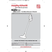 Morphy Richards 731007 SuperVac Sleek Power+ manual cover