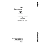 John Deere 146 Farm Loader manual cover