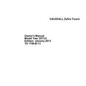 Vauxhall Zafira Tourer 2013 manual cover