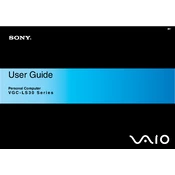 Sony VGC-LS30E manual cover