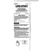 Sony WM-FX21 manual cover