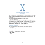 Apple Mac OS X v10.2 Read Before You Install manual cover