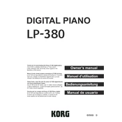 KORG LP-380 73 manual cover