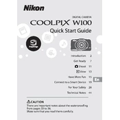 Nikon Coolpix W100 manual cover