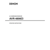 Denon AVR-4806CI manual cover