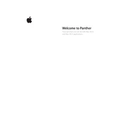 Apple Mac OS X v10.3 Panther manual cover