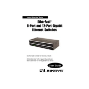 Linksys EF3508 EF3512 Ethernet Switch manual cover