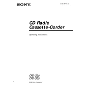 Sony CFD-G30 manual cover