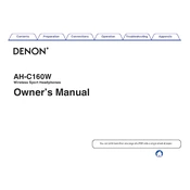 Denon AH-C160W manual cover