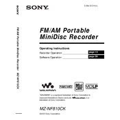 Sony MZ-NF810CK manual cover