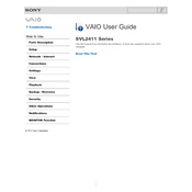 Sony SVL24112FXB manual cover