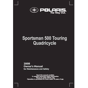 Polaris Sportsman 500 Touring Quadricycle manual cover