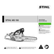 Stihl MS 193 manual cover