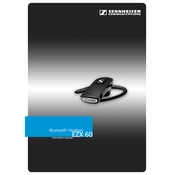 Sennheiser EZX 60 manual cover