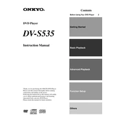 Onkyo DV S535 manual cover