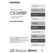 Onkyo CS 245BT manual cover