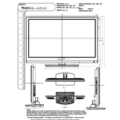 Sony KDL-40Z5100 manual cover