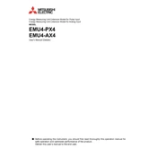 Mitsubishi Electric EMU4 PX4, EMU4 AX4 manual cover