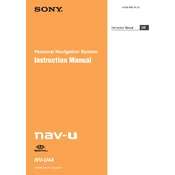 Sony NV-U44 manual cover