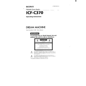 Sony ICF-C370 manual cover