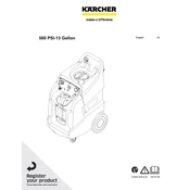 Karcher Puzzi 50 35 500 PSI-13 Gallon 1.006-672.0 manual cover