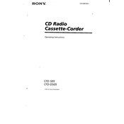 Sony CFD-505 manual cover