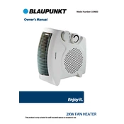 Blaupunkt B&M 2KW Fan Heater 359683 manual cover