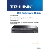 tp-link TL-SG5412F manual cover