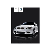 BMW M3 Convertible M Series 2009 manual cover