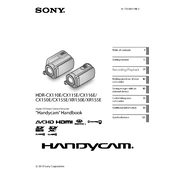 Sony HDR-CX110E manual cover