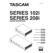 Tascam Series 208i manual cover