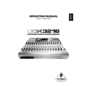 Behringer DDX3216 manual cover