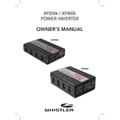 Whistler XP400i Power Inverter manual cover