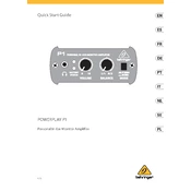 Behringer Powerplay 1 manual cover